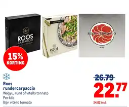 Makro Roos rundercarpaccio aanbieding