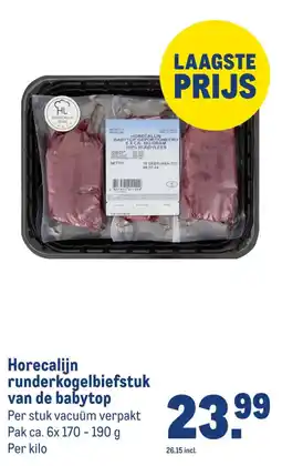 Makro Horecalijn runderkogelbiefstuk van de babytop aanbieding