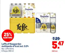 Makro Leffe of Hoegaarden aanbieding