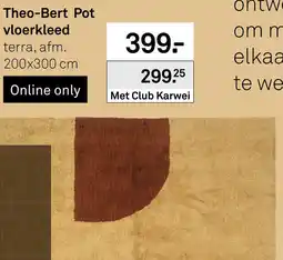 Karwei Theo-Bert Pot vloerkleed aanbieding