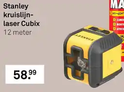 Karwei Stanley kruislijnlaser Cubix aanbieding