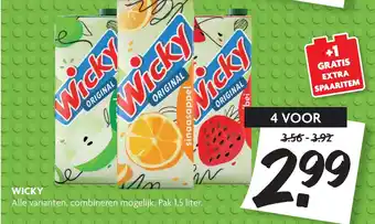 Dekamarkt Wicky 1.5 liter aanbieding