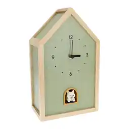 Van Cranenbroek Klok Woof green linen 25 cm aanbieding