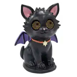 Van Cranenbroek Beeld kat met vleermuisvleugels LED 18 cm aanbieding
