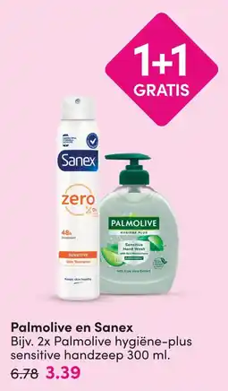 DA Palmolive en Sanex aanbieding