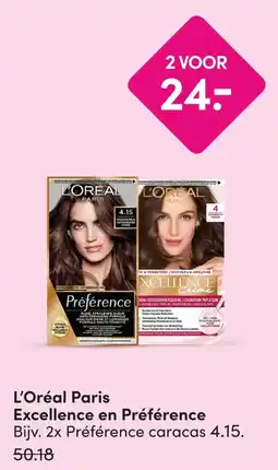 DA L'Oréal Paris Excellence en Préférence aanbieding