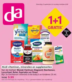 DA Alle vitamijnen, mineralen en supplementen aanbieding