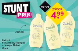 DA Zwitsal schuimbad, shampoo of wasgel aanbieding