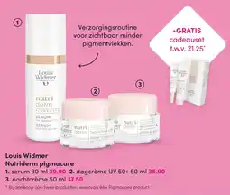 DA Louis Widmer Nutriderm pigmacare aanbieding