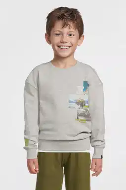 Wehkamp Me & My Monkey sweater grijs melange aanbieding