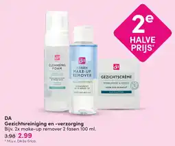 DA Da gezichtsreiniging en verzorging aanbieding