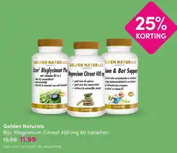 DA Golden Naturals Magnesium Citraat 400 mg 60 tabletten aanbieding