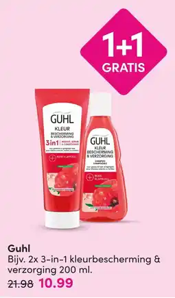 DA Guhl 3-in-1 kleurbescherming & verzorging aanbieding