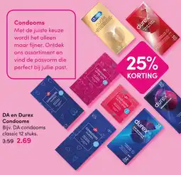 DA DA en Durex Condooms aanbieding
