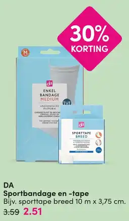 DA DA sportbandage en -tape aanbieding