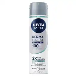 Trekpleister NIVEA Men Derma Control Clinical Ultra Comfort Deodorant Spray aanbieding