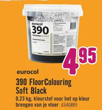 Hornbach eurocol 390 floor colouring soft black aanbieding