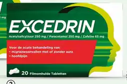 DA Excedrin 20 filmomhulde tabletten aanbieding