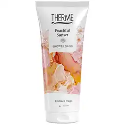 Kruidvat Therme Peachful Sunset Shower Satin aanbieding