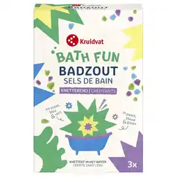 Kruidvat Kruidvat Bath Fun Knetterend Badzout aanbieding