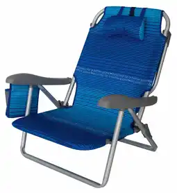 ANWB Eurotrail Strandstoel Perez Blauw aanbieding