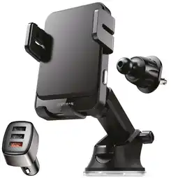 ANWB Wegman Telefoonhouder Auto Draadloze Oplader Zwart aanbieding
