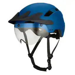 ANWB Go-off PILOT fietshelm met regencap Blauw aanbieding