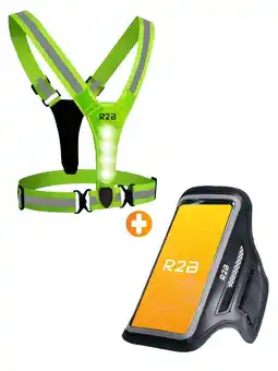 ANWB R2B Hardloopvest oplaadbaar + Sportarmband Zwart aanbieding