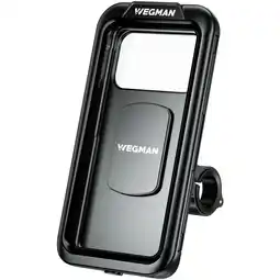 ANWB Wegman Waterdichte Fiets Telefoonhouder Universeel Zwart aanbieding