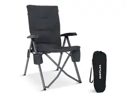 ANWB Trvlmore Campingstoel Luxe Opvouwbaar 150KG Klapstoel Grijs aanbieding
