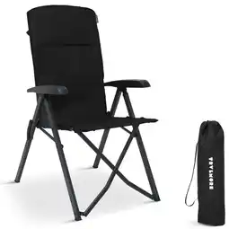ANWB Trvlmore Campingstoel Luxe Opvouwbaar 150KG Grijs aanbieding