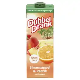 Albert Heijn DubbelDrank Sinaasappel & perzik aanbieding