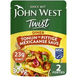 Albert Heijn John West Twist Diner Tonijn Mexciaans MSC aanbieding