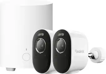 Coolblue Reolink Argus B330 Duo Pack + Home Hub 1 Lite aanbieding