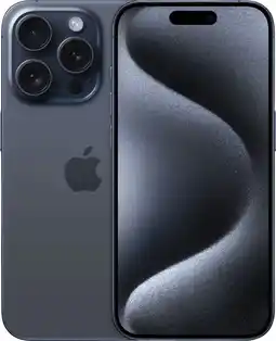 Coolblue Refurbished iPhone 15 Pro 256GB Blue Titanium (Zo goed als nieuw) aanbieding
