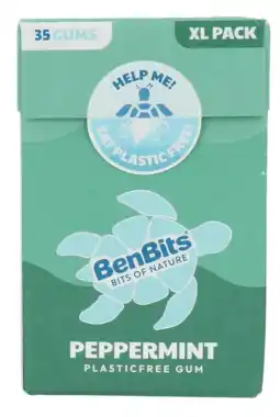 De Online Drogist Benbits Peppermint Plasticfree Gum 35ST aanbieding