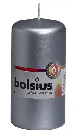De Online Drogist Bolsius Stompkaars Zilver 120/60 1ST aanbieding