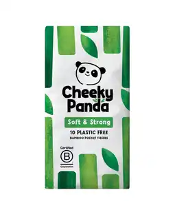 De Online Drogist The Cheeky Panda Bamboe Zakdoekjes 10ST aanbieding