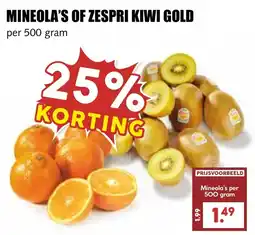 De Boerenschuur mineola's of zespri kiwi gold aanbieding
