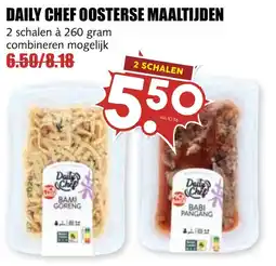 De Boerenschuur Daily Chef oosterse maaltijden aanbieding