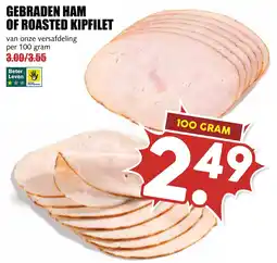De Boerenschuur gebraden ham of roasted kipfilet aanbieding