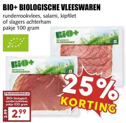 De Boerenschuur Bio+ biologische vleeswaren aanbieding