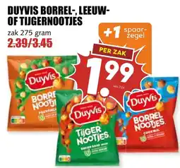 De Boerenschuur Duyvis borrel-, leeuw- of tijgernootjes aanbieding