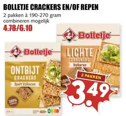 De Boerenschuur Bolletje crackers en/of repen aanbieding