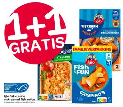 Spar Iglo fish cuisine viskraam of fish en fun aanbieding