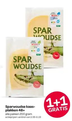 Spar Sparwoudse kaas-plakken 48+ aanbieding