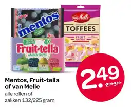 Spar Mentos, Fruit-tella of van Melle aanbieding