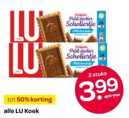 Spar alle LU Koek aanbieding