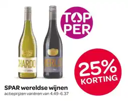 Spar SPAR wereldse wijnen aanbieding
