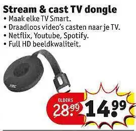 Kruidvat Stream & Cast TV Dongle aanbieding